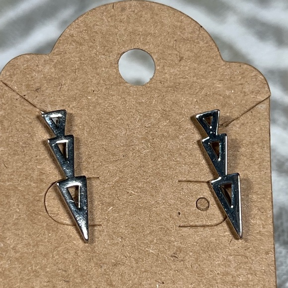 Sterling Silver Ear Climber Earrings - Picture 3 of 6